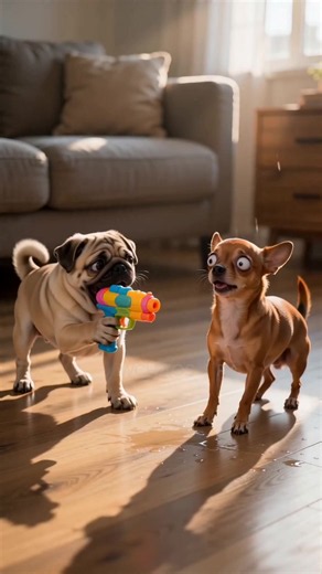Watch Until the end! #Chihuahua #Pug #DogTok #DogMeme #FunnyDogs | dog