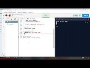 SDD Higher Lesson 9 - Reading and writing text files again