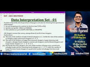 XAT 2021 Solutions | Data Interpretation | Set 01 | XAT 2022