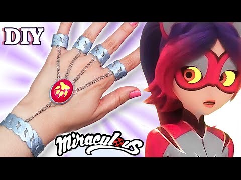DIY How to make 100% Realistic Tiger Miraculous panjas bracelet with rings NEW Miraculous Ladybug