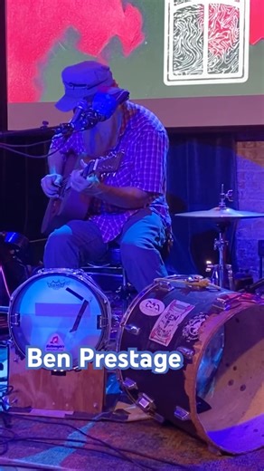 Ben Prestage one man band. At Tigre Island Room.