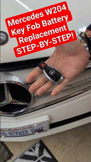 Mercedes W204 Key Fob Battery Replacement C250 C300 C350 C180 C200 C280