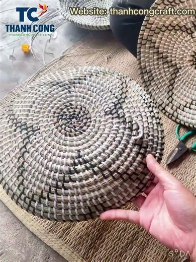 How To Make Seagrass Wall Basket By Thanhcongcraft