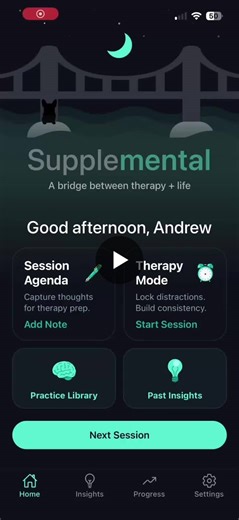 Many clients leave therapy sessions with meaningful realizations — but struggle to retain or apply them throughout the week.  Therapy Mode in Supplemental allows users to capture post-session… | Supplemental Health