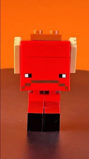 NETHER Minecraft Strider! 🔥 Rideable Lava Uber in LEGO 21266! #minecraftmovie #lavachicken