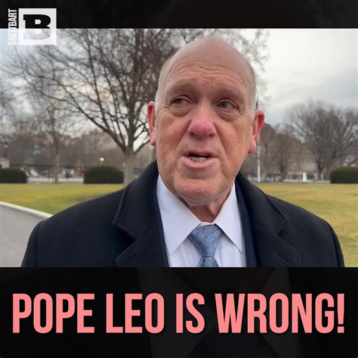 Border Czar Tom Homan, while affirming that he is a lifelong Catholic, stated that Pope Leo is wrong on his criticism over President Trump's border policies and that border security is saving lives. | Breitbart