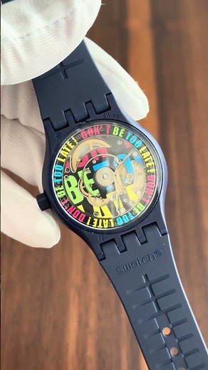 Swatch Automatic Movement Ref. WAKTU51 42mm Diameter Wrist Watch #swatch #watches #unboxing