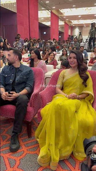 Raj Nidimoru & Samantha At #maaintibangaram Pre Release Event | #trending #shorts #viralvideo