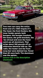 One Man Can Lift the Entire Front End Off This Impala #shorts #car #automobile