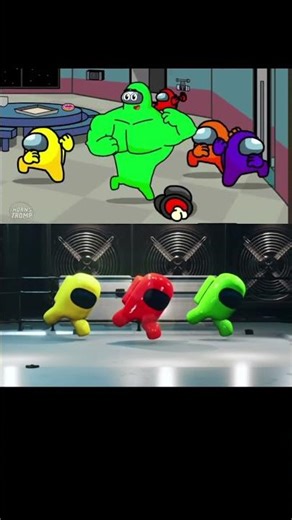 Among Us animation *distraction dance* and Among us 3d dancing anime #funny #gaming