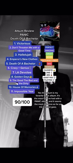 Death of a Bachelor Album Review by Panic at the Disco