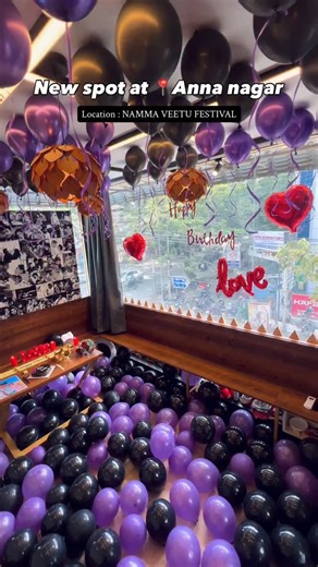 NVF Surprise Planners ❤️ on Instagram: "New Surprise spot at Anna nagar!! @namma_veetu_festival DM @namma_veetu_festival for event enquires ♥️ #surprise #love #birthday #chennai #surpriseplannerschennai #chennaisurpriseplanner #birthdaydecor #couple #trendingcouple #amma We do all kind of surprise plannings like birthday decor, anniversary, bride to be, groom to be, haldi, proposals, ring ceremony, retirement, bachelor party, etc. We provide service all over chennai. Don’t wait and start to book