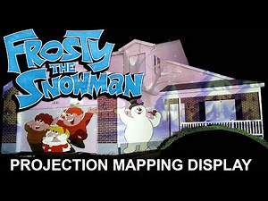 Frosty The Snowman Christmas House Projection Mapping Live Display