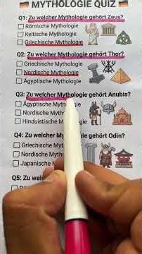 MYTHOLOGY QUIZ 🇩🇪 | HOW WELL DO YOU KNOW THE GODS OF THE WORLD?