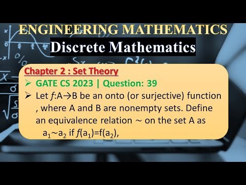 GATE CS 2023 | Q 39:Let f:A→B be an onto (or surjective) function, where A and B are nonempty sets.