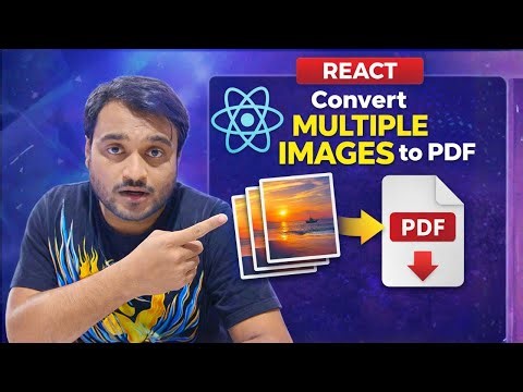 Day-79/100 Build React Multiple Image to PDF || React NextJS Tutorial for Beginners in Hindi