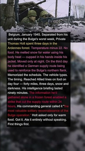 Soldier Spent 3 Days Alone in a Forest Living on Snow and Won the Battle | Military History Talks