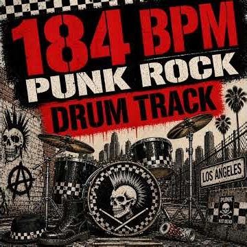 184 BPM PUNK ROCK DRUM TRACK | RAW STREET PUNK | REAL DRUMS NO QUANTIZE