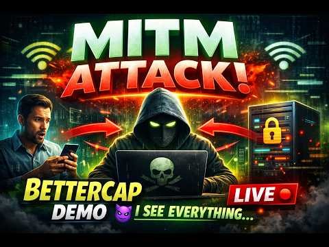 Man in the middle attack with bettercap tool