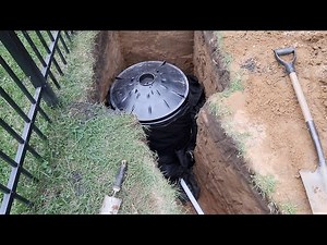 Building a dry well by hand using a flo-well system