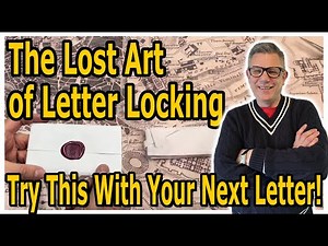 Discover the Lost Art of Folding A Letter! Letter Locking! Use Your Stationery!