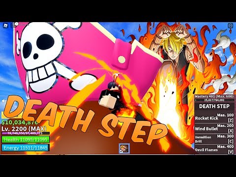Sanji (Dark Step) to (Death Step v2) BLOX FRUIT - Roblox