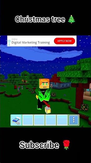 Today I build a Christmas tree 🎄 in Minecraft 🤯🗿 #shortsfeed #shorts #minecraft