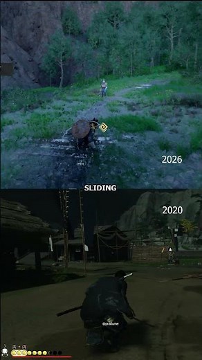 Ground Slide Crimson Desert Ghost Of Tsushima #shorts #ghostoftsushima
