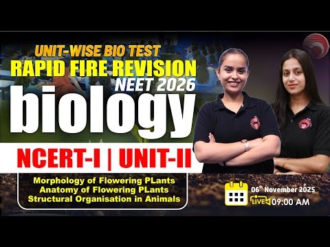 🔴LIVE NEET 2026 BIOLOGY | RAPID FIRE REVISION | UNIT-WISE BIO TEST SERIES (UBT-02) #neet_2026