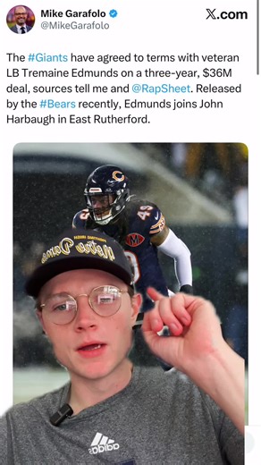 Giants Sign Tremaine Edmunds: What It Means for the Team