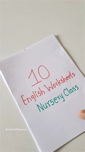 Boost your child's early literacy skills with these 10 fun and engaging English worksheets designed for nursery kids! From letter recognition to identification, each worksheet helps lay a strong foundation for reading and writing. Perfect for parents looking for screen-free learning activities. FOLLOW👉 | LIKE |⬇️SAVE | ⏩️SHARE #kidsactivities #EarlyLearning #KidsEducation #EnglishForKids #homeschooling
