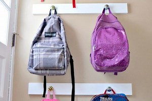 20 Creative School Bag Storage Ideas - Stay at Home Mum