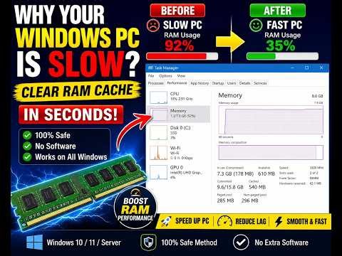 Boost Your PC Speed Instantly | Clear RAM Cache Now!