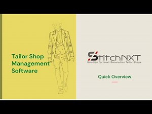 **StitchNXT**| ✂️ - Tailor Shop Management Software 🧵- Quick Overview 💼✨