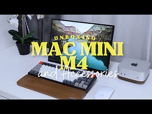 Unboxing M4 Mac Mini and Accessories | Minimalist Portable Desk Setup
