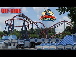 Superman Ultimate Flight Off-Ride Footage, Six Flags Over Georgia B&M Flying Coaster | Non-Copyright