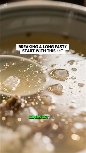 Breaking a prolonged fast? Start smart 🍲