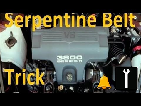3800 series 2 surpentine belt QUICK TIP!