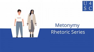 Metonymy is a figure of speech that substitutes one word or phrase for another with which it is closely associated. The comparison created is built on the relatedness of the thing and its new name. The new word or phrase is called the metonym, and it must be conceptually related to the original. Find a transcript, lesson plans, worksheets, and more at: https://academy4sc.org/video/metonymy-its-associated/ | Academy 4 Social Civics