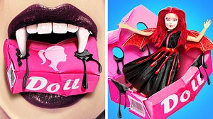 COOL 🧛‍♀️👗 DIY DRESS for GOTH DOLL | Cool Tool