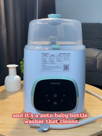 Too busy to wash bottles? 🤍 Momcozy Auto Bottle Washer saves your time 🍼✨ #Momcozy #BusyMom #ParentLife