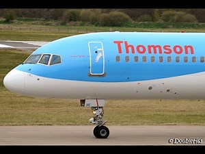 Thomson Boeing 757-200 G-OOBE Taking off at Edinburgh Airport !
