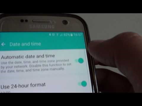 Samsung Galaxy S7: How to Change Time Clock to 24 Hour Format / AM PM