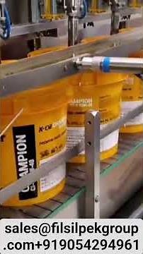 Automatic Lubricant Oil Bucket Filling Machine Upto 20 liter capacity - FilSilPek