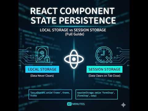 Local Storage vs Session Storage in React: Full Guide (41 Minutes)