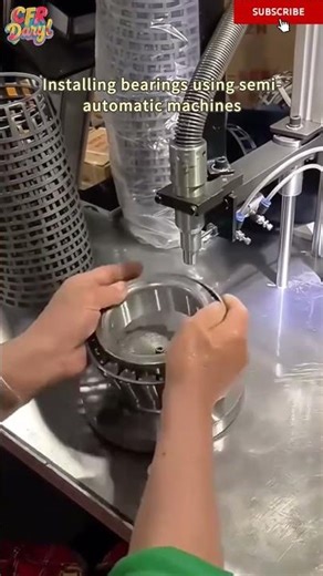 Installing bearings using semi-automatic machines