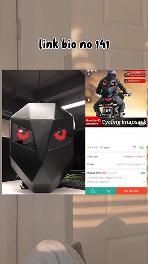 LED Eyes Backpack: Unique Tas Ransel Mata Menyala