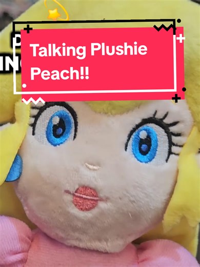 A Talking Plush Doll of Princess Peach 🥹🫶💜 (Voiced by Me!) #plushies #peach #fyf #voiceacting #Nintendo