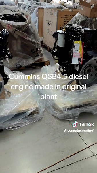 Cummins QSB4.5 diesel engine power genuine electronic 4cylinder made in original plant factory DCEC Dongfeng motors China. #engine #power #diesel #plant #original