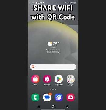 Share WiFi connection with a QR Code on Android #smartphone #tutorial